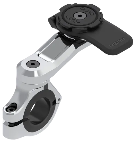 Chromovaná základna Quad Lock® PRO pro montáž na řídítka