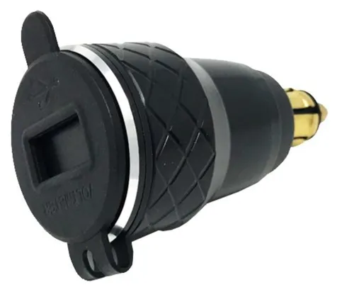 Adaptér DIN Interphone s výstupom 2 x USB pre motocykle, max. 4,2 A, čierny
