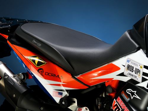 REVolution Seat KTM 790 / 890 Adventure R / Rally R 2019+, CFX / Black welt & trim, Rally Seat.