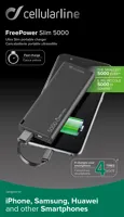 Prémiová powerbanka CellularLine FREEPOWER SLIM s microUSB konektorem, 5000mAh, černá (2)