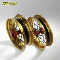 Set SM Gold-Red black spokes (37)