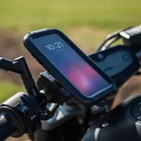Vodotesné puzdro Interphone pre Apple iPhone X/XS, držiak na riadidlá, čierne (6)