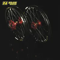 D.Set Black-Red Black Spokes (15)