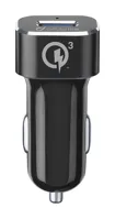 Súprava nabíjačky do auta Cellularline Tetra Force 18 W USB a odolného kábla USB-C, Qualcomm® Quick Charge 3.0, čierna (1)
